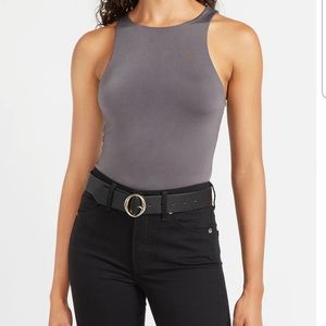 Used Express Thong Bodysuit gray color, size XS.